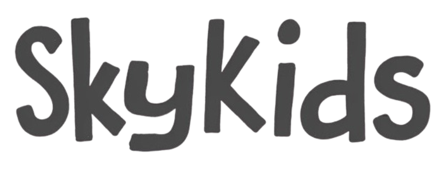 Текстовий логотип системної допомоги дітям Sky Kids